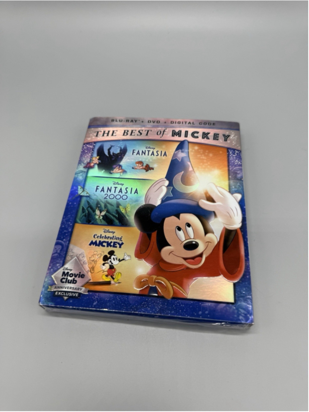 The Best of Mickey: Fantasia / 2000 / Celebrating Mickey Blu-Ray + DVD Slipcover